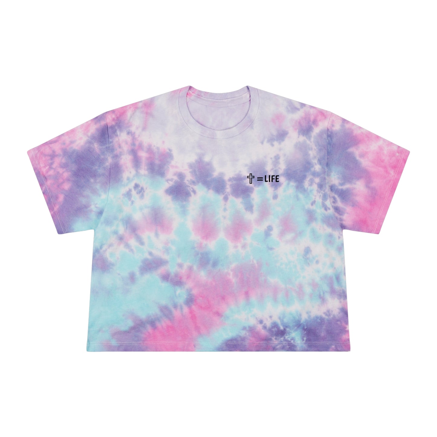 Women's Cross Tie-Dye Crop Tee