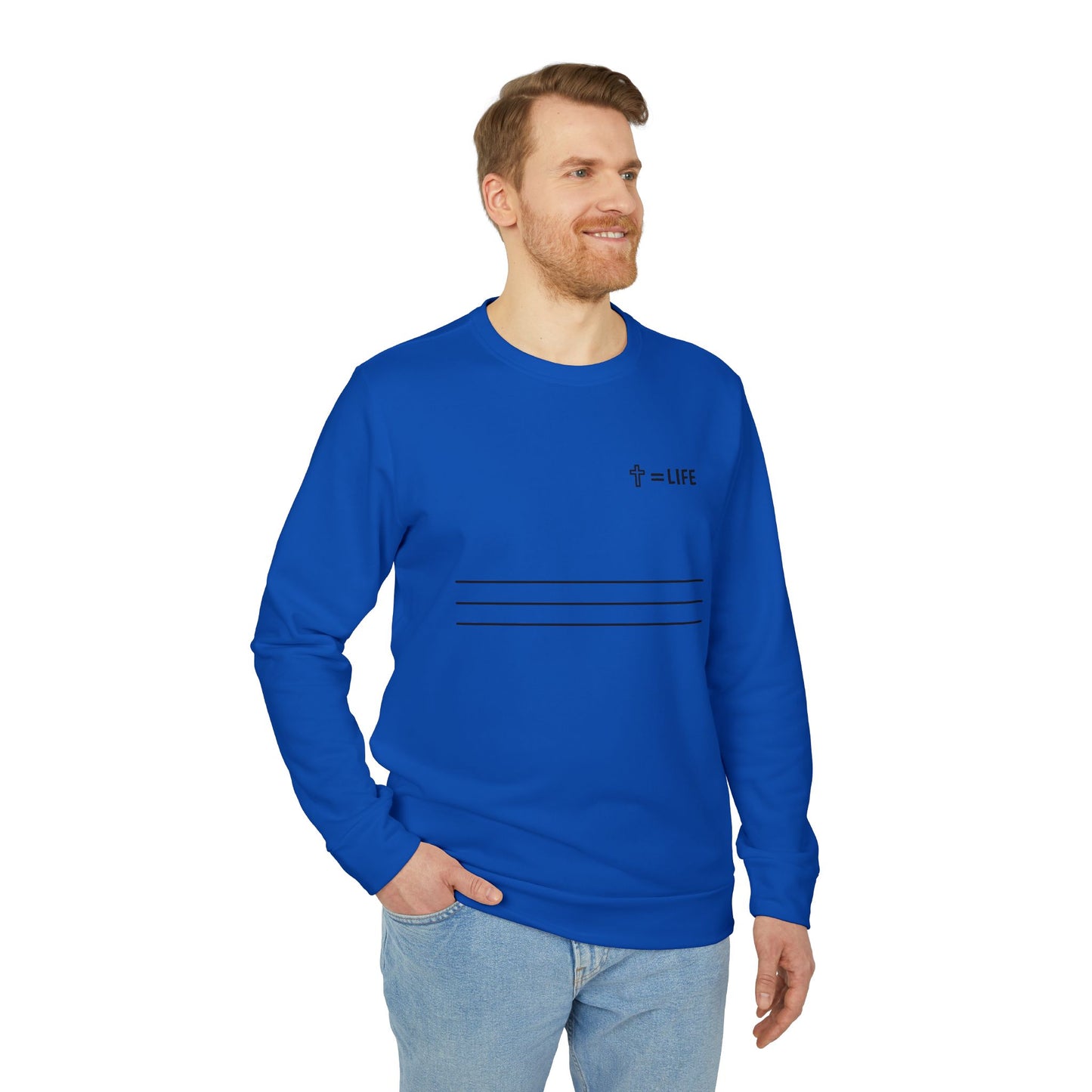 adidas® Unisex "Bread of Life" Fleece Crewneck Sweatshirt