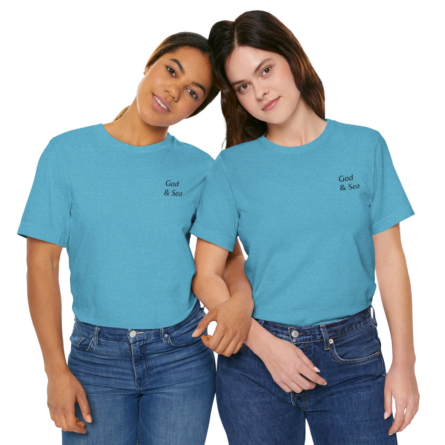 "God and Sea" Jersey Short Sleeve Tee Unisex