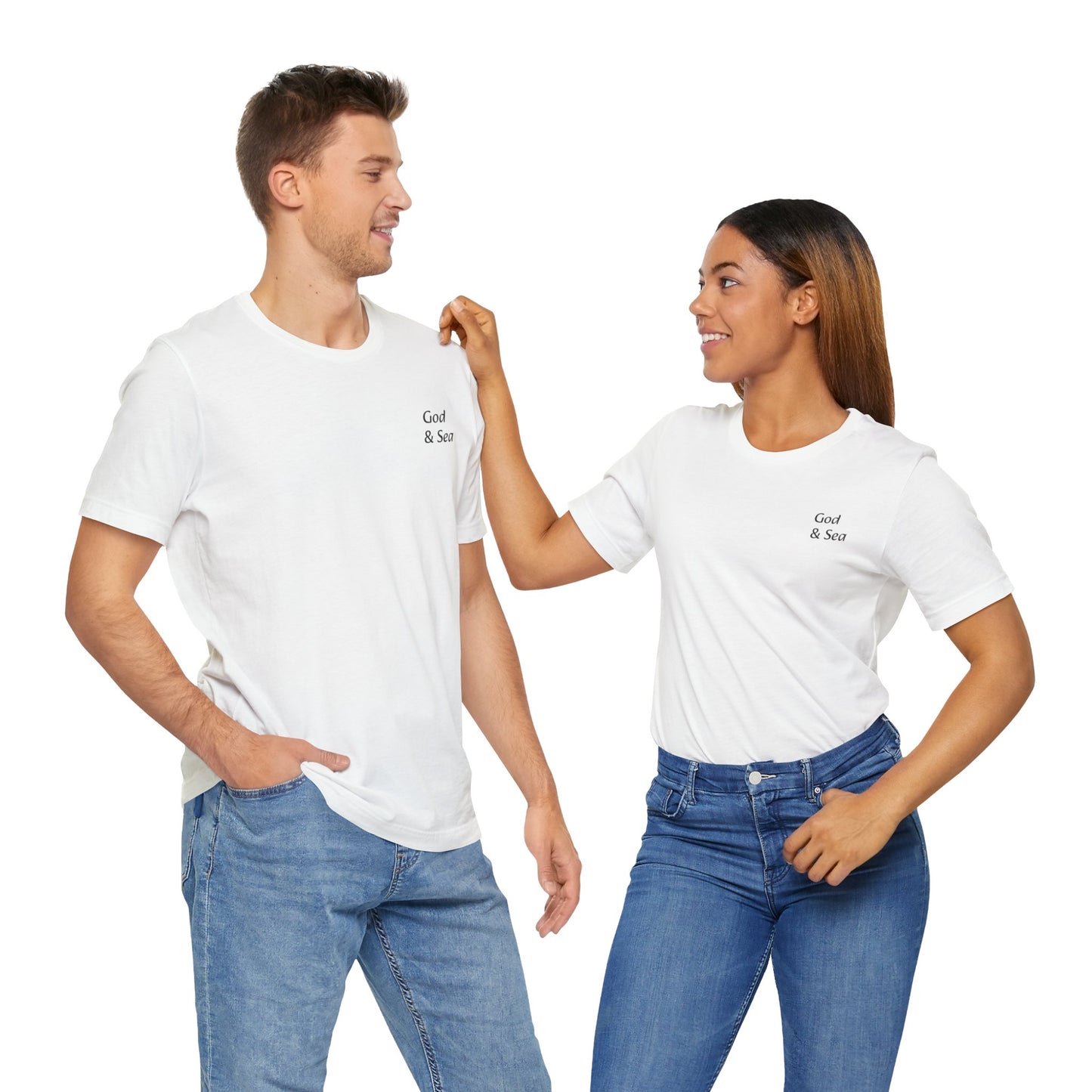 "God and Sea" Jersey Short Sleeve Tee Unisex