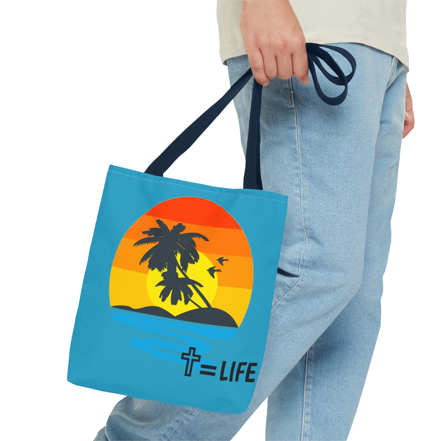 Cross Sunset Tote Bag