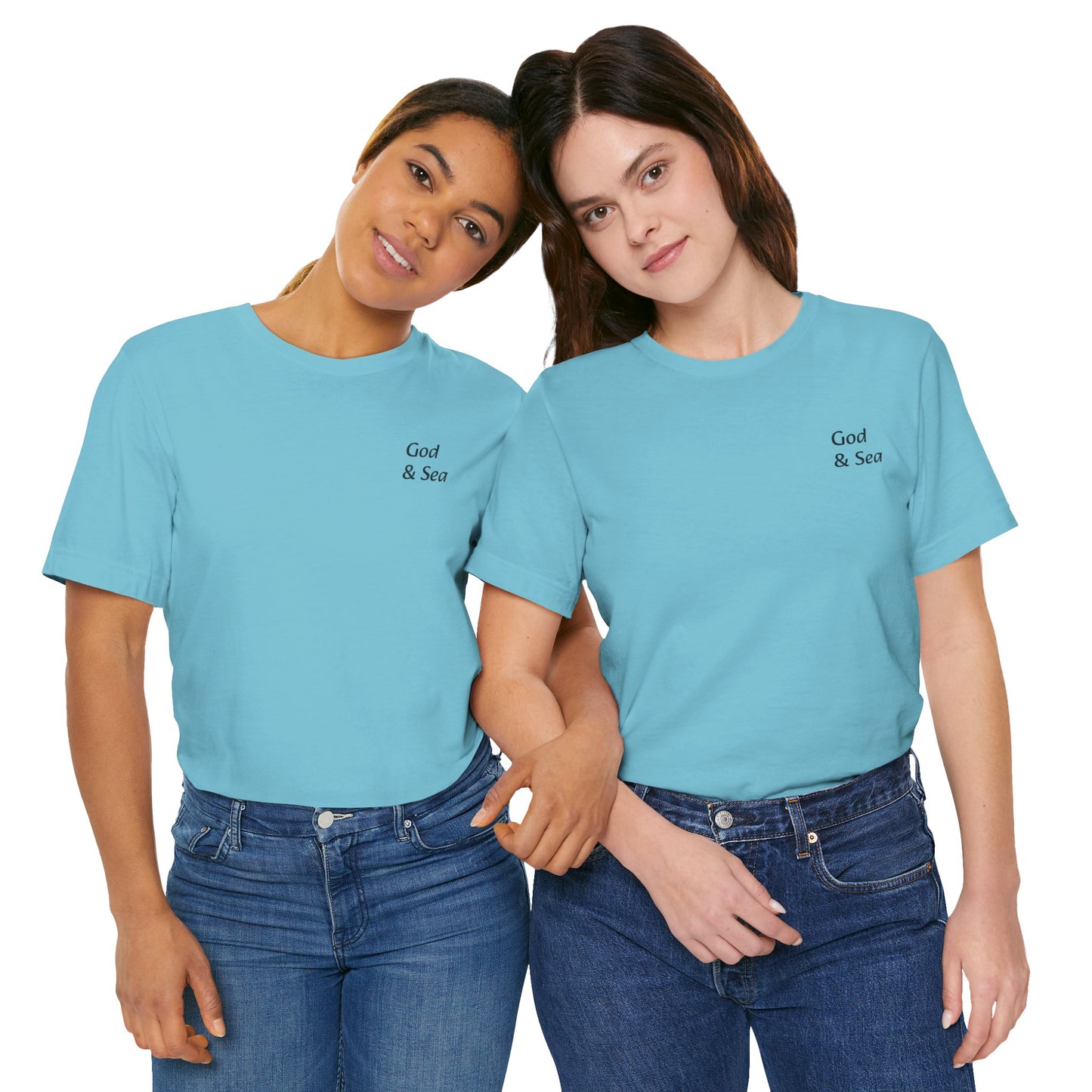 "God and Sea" Jersey Short Sleeve Tee Unisex
