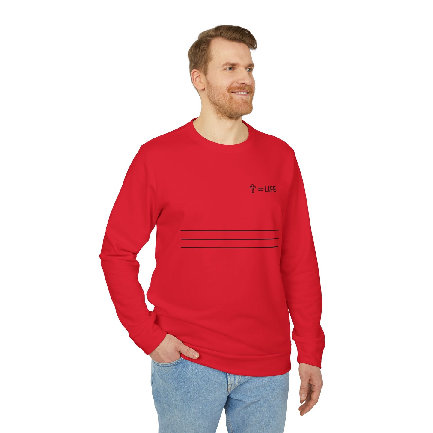 adidas® Unisex "Bread of Life" Fleece Crewneck Sweatshirt