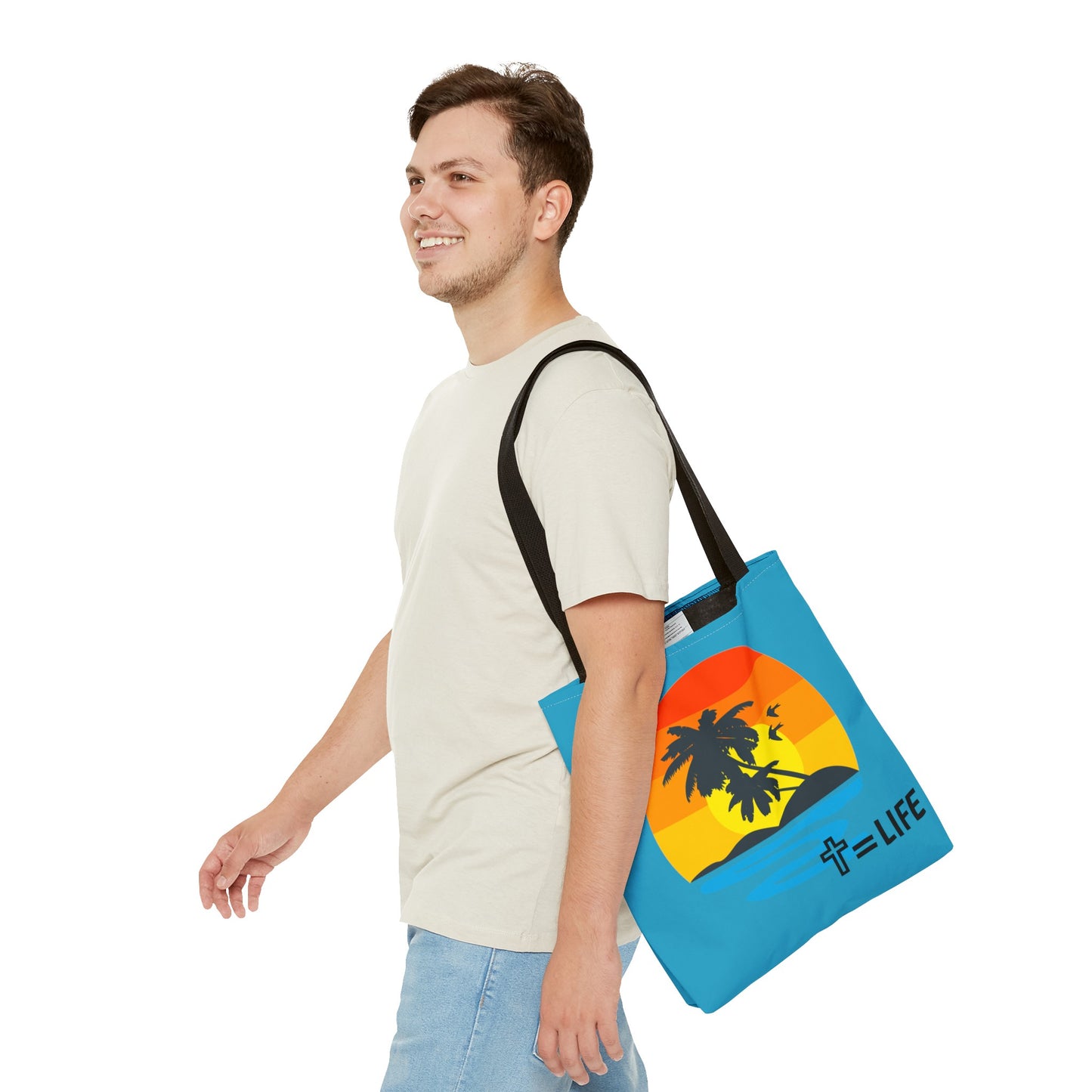 Cross Sunset Tote Bag