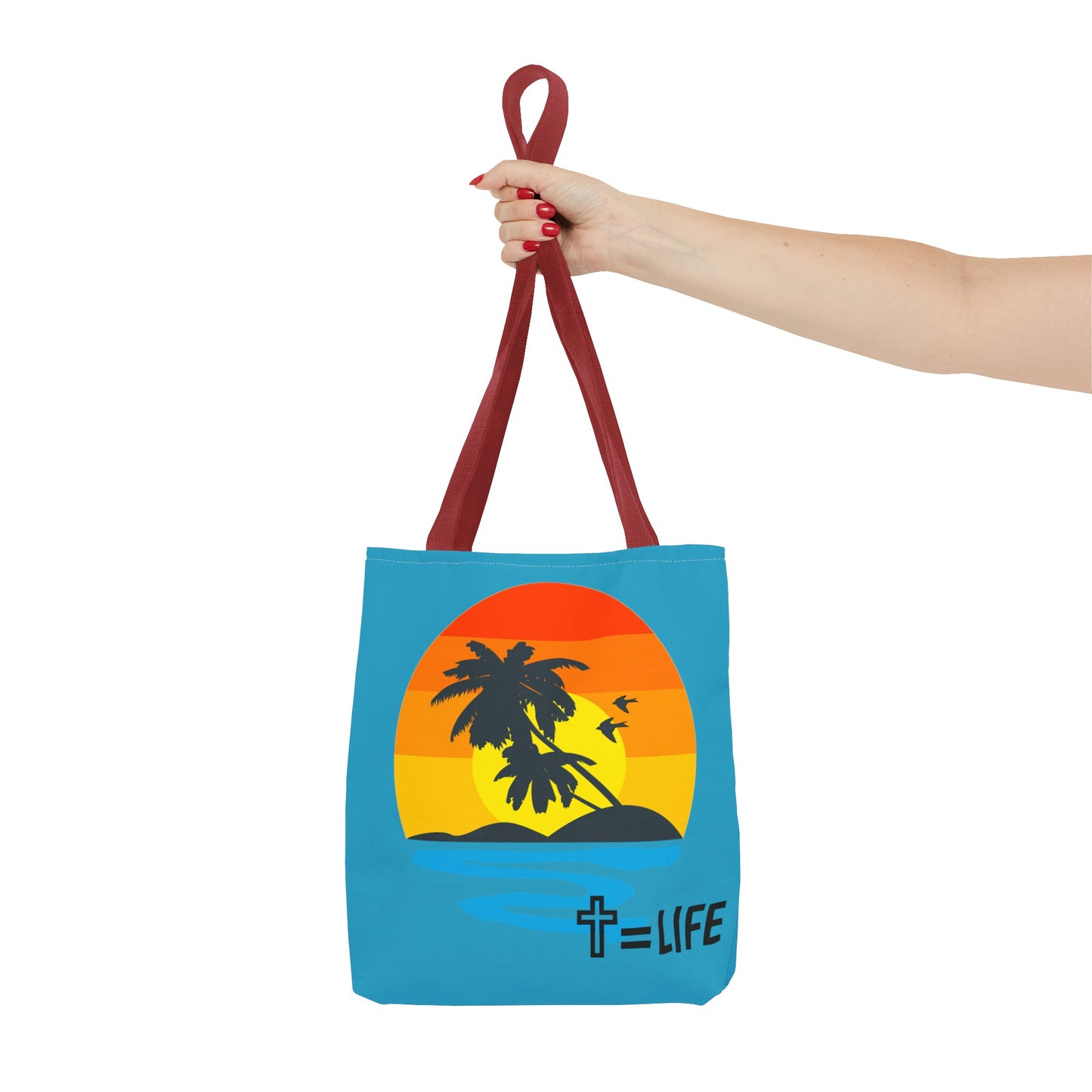 Cross Sunset Tote Bag