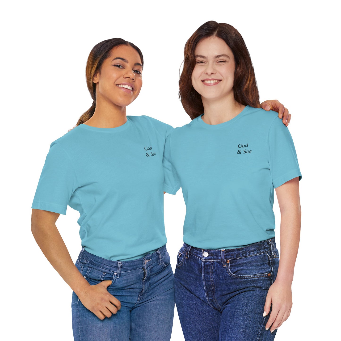 "God and Sea" Jersey Short Sleeve Tee Unisex
