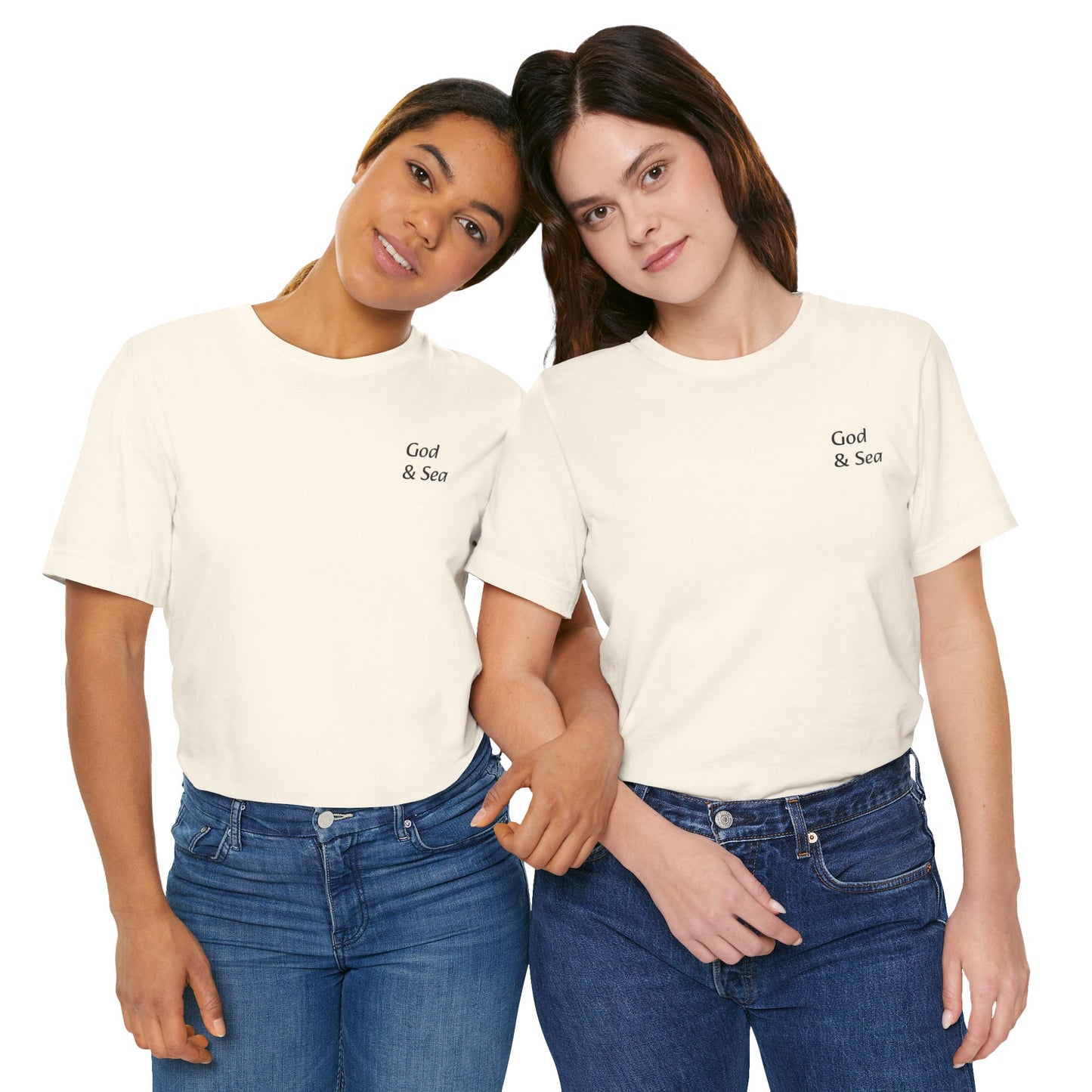 "God and Sea" Jersey Short Sleeve Tee Unisex