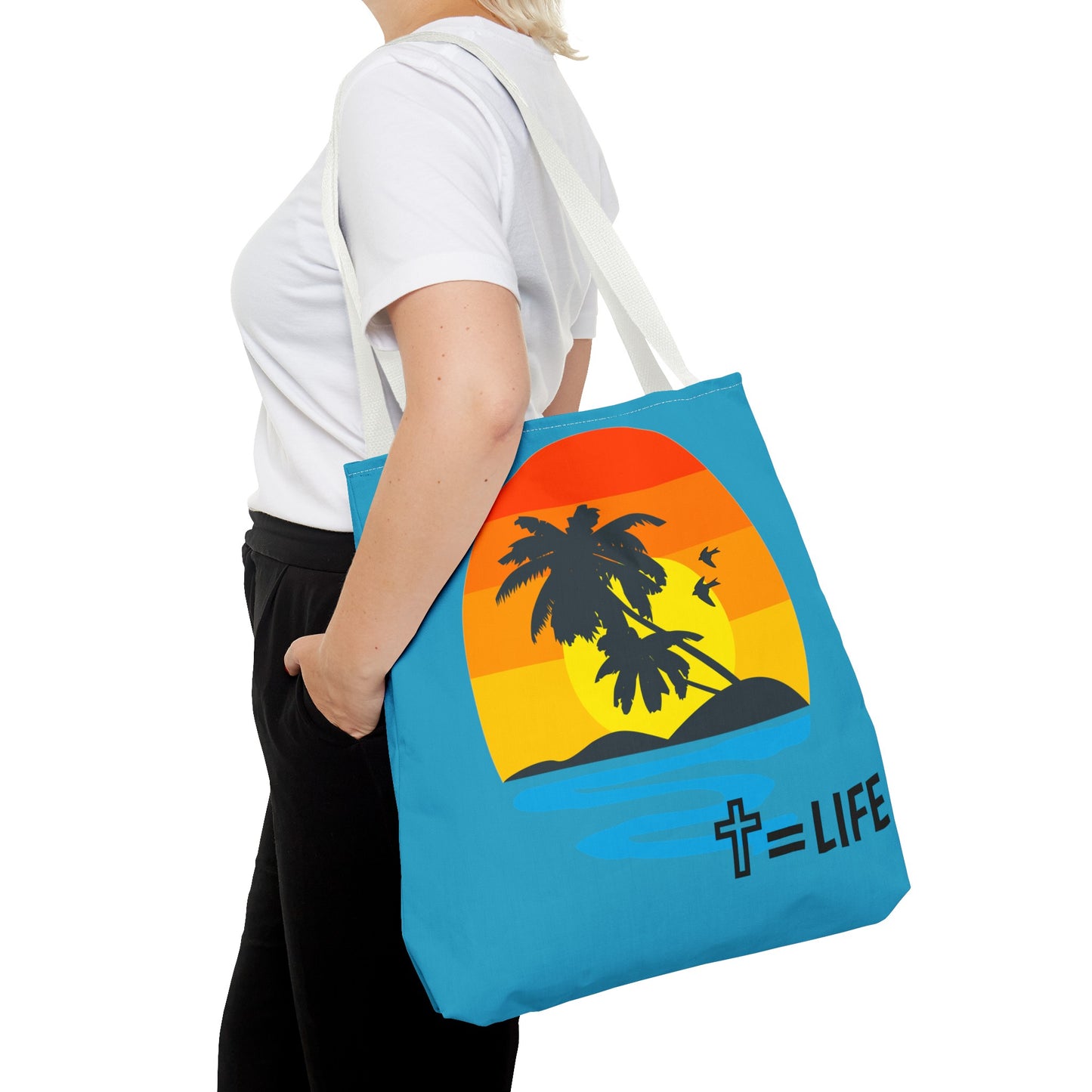 Cross Sunset Tote Bag
