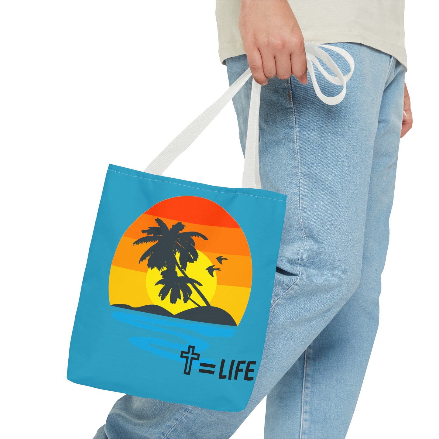 Cross Sunset Tote Bag