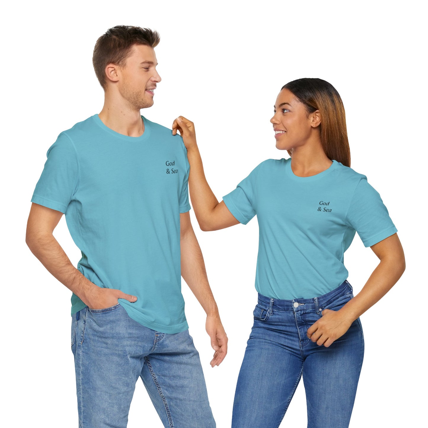"God and Sea" Jersey Short Sleeve Tee Unisex