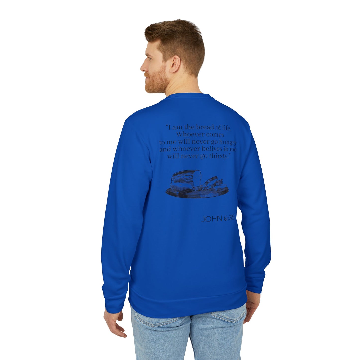 adidas® Unisex "Bread of Life" Fleece Crewneck Sweatshirt