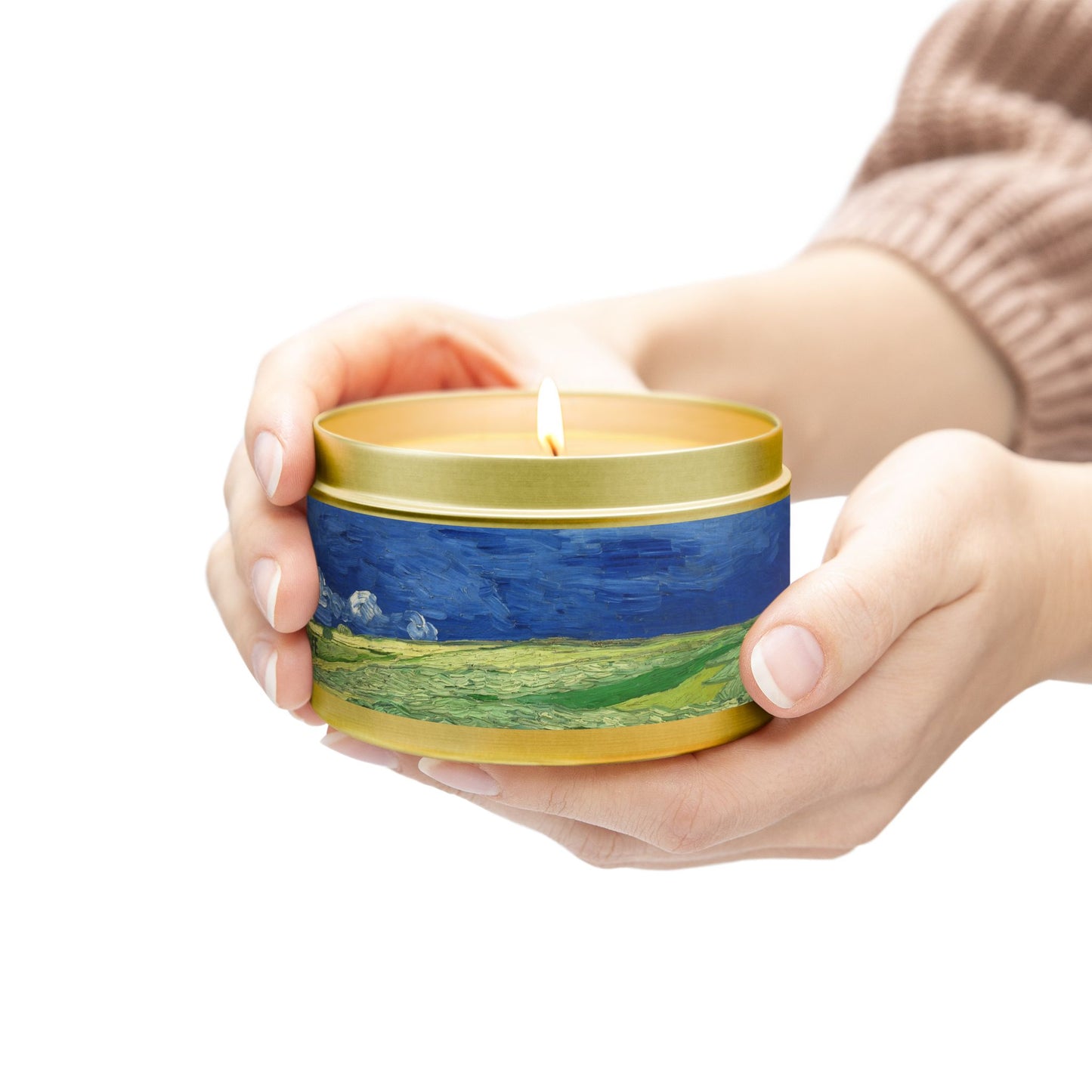 Cross Tin Candles