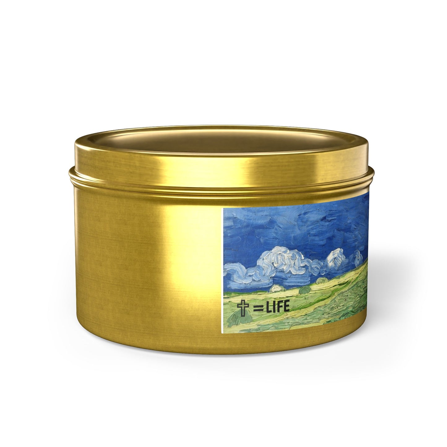 Cross Tin Candles