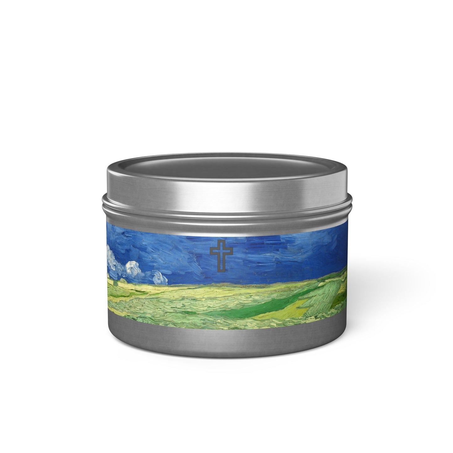 Cross Tin Candles