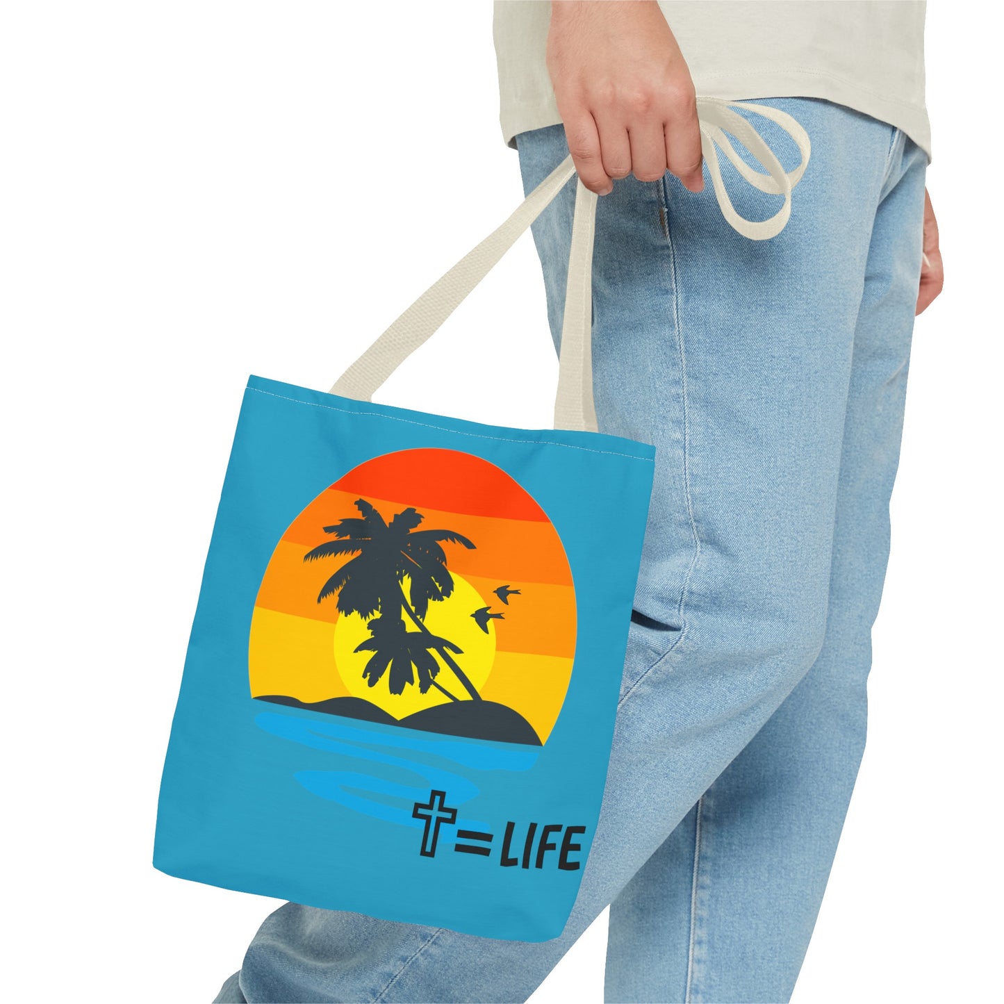 Cross Sunset Tote Bag