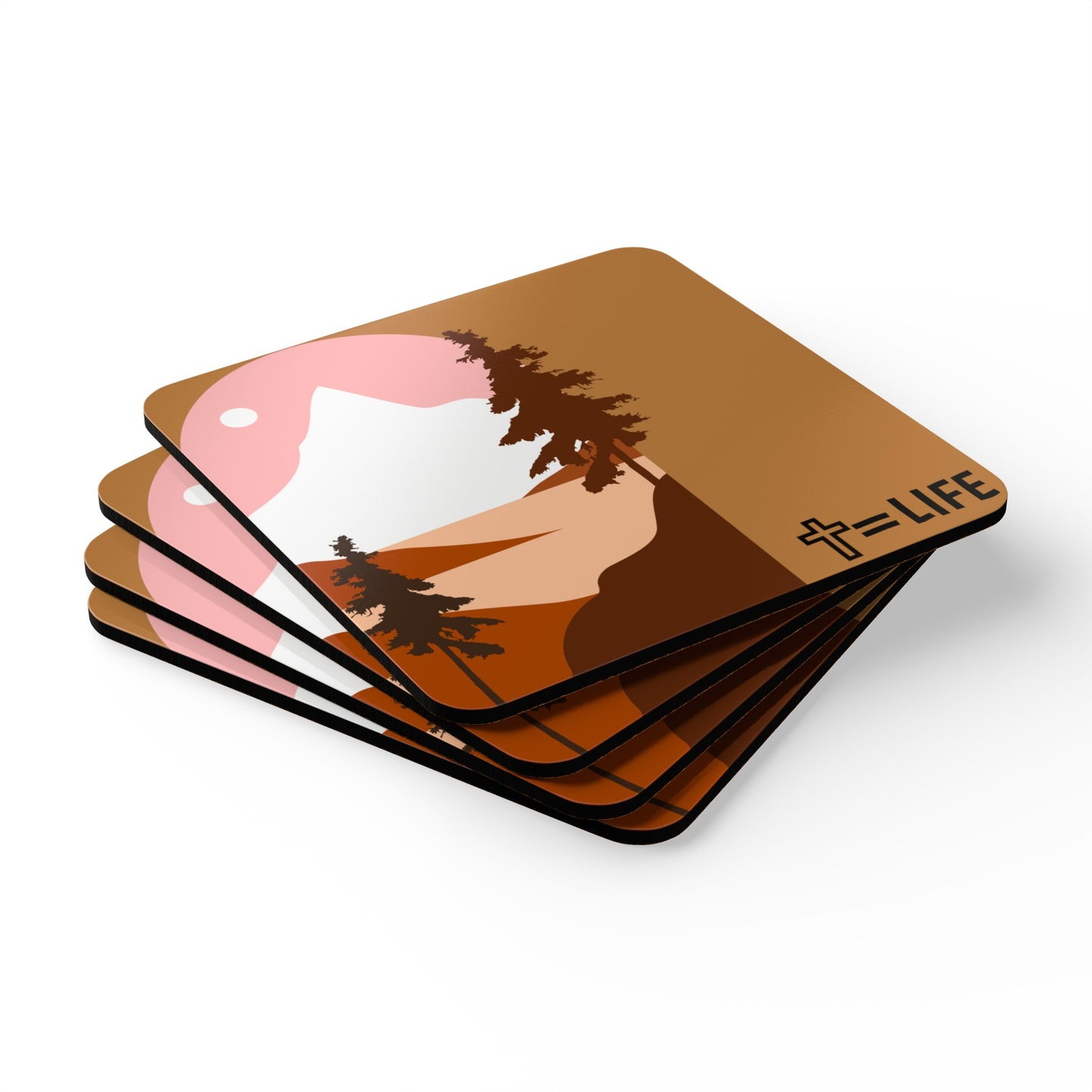 Corkwood Coaster Set
