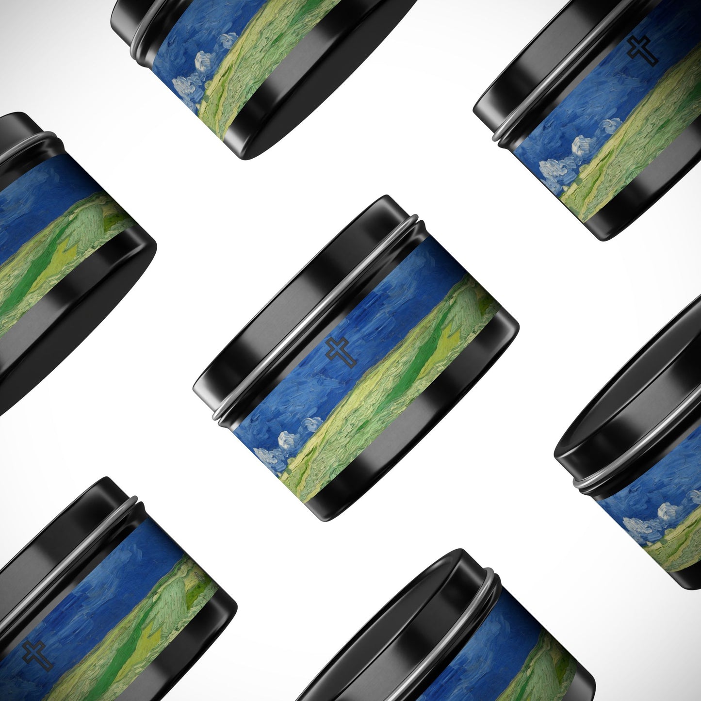 Cross Tin Candles