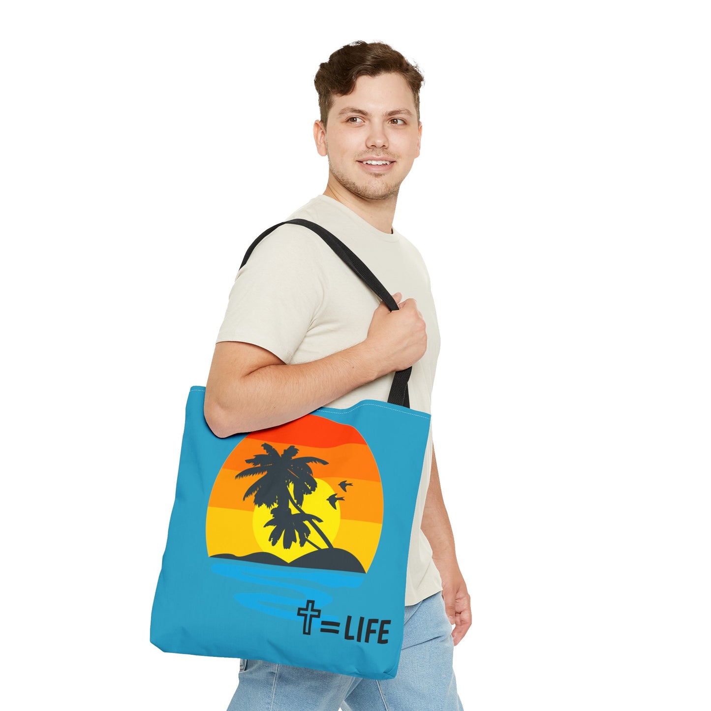 Cross Sunset Tote Bag