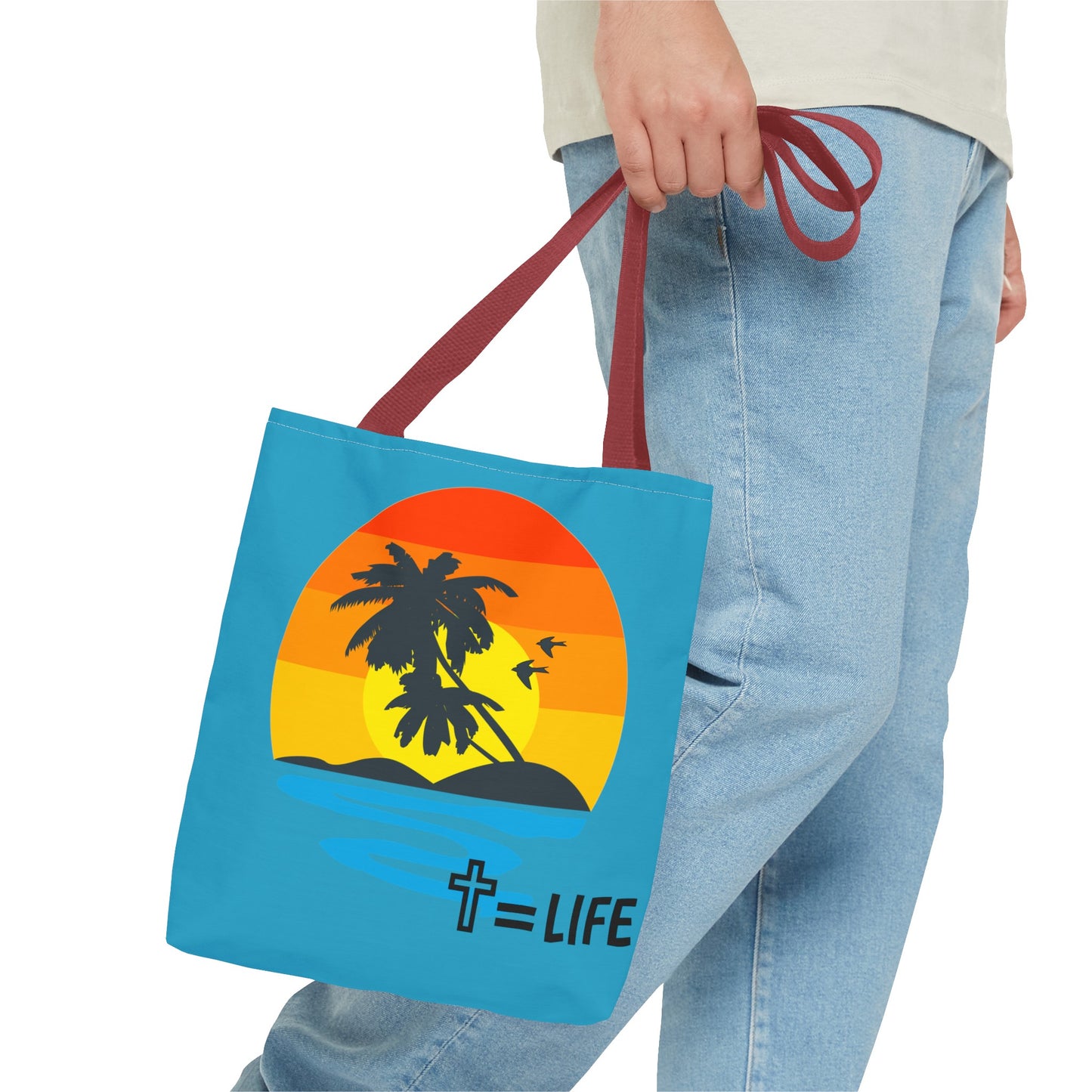 Cross Sunset Tote Bag