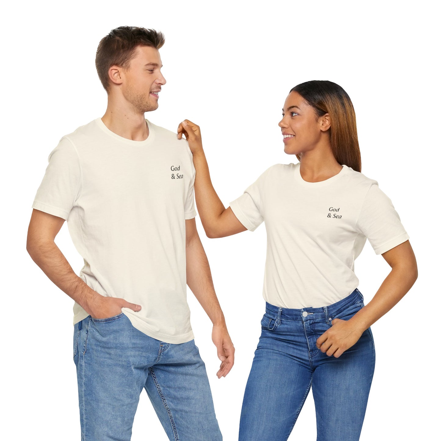 "God and Sea" Jersey Short Sleeve Tee Unisex
