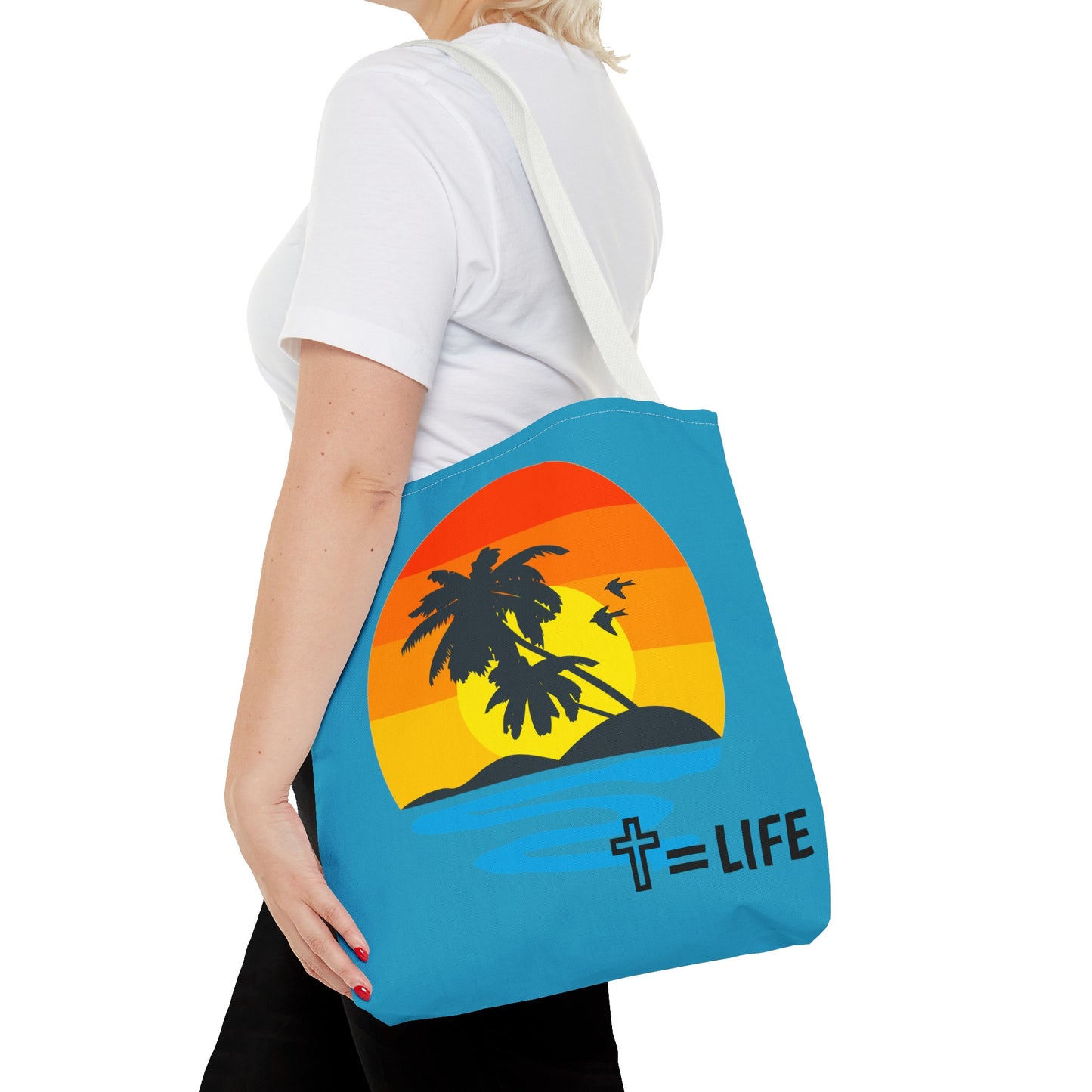 Cross Sunset Tote Bag