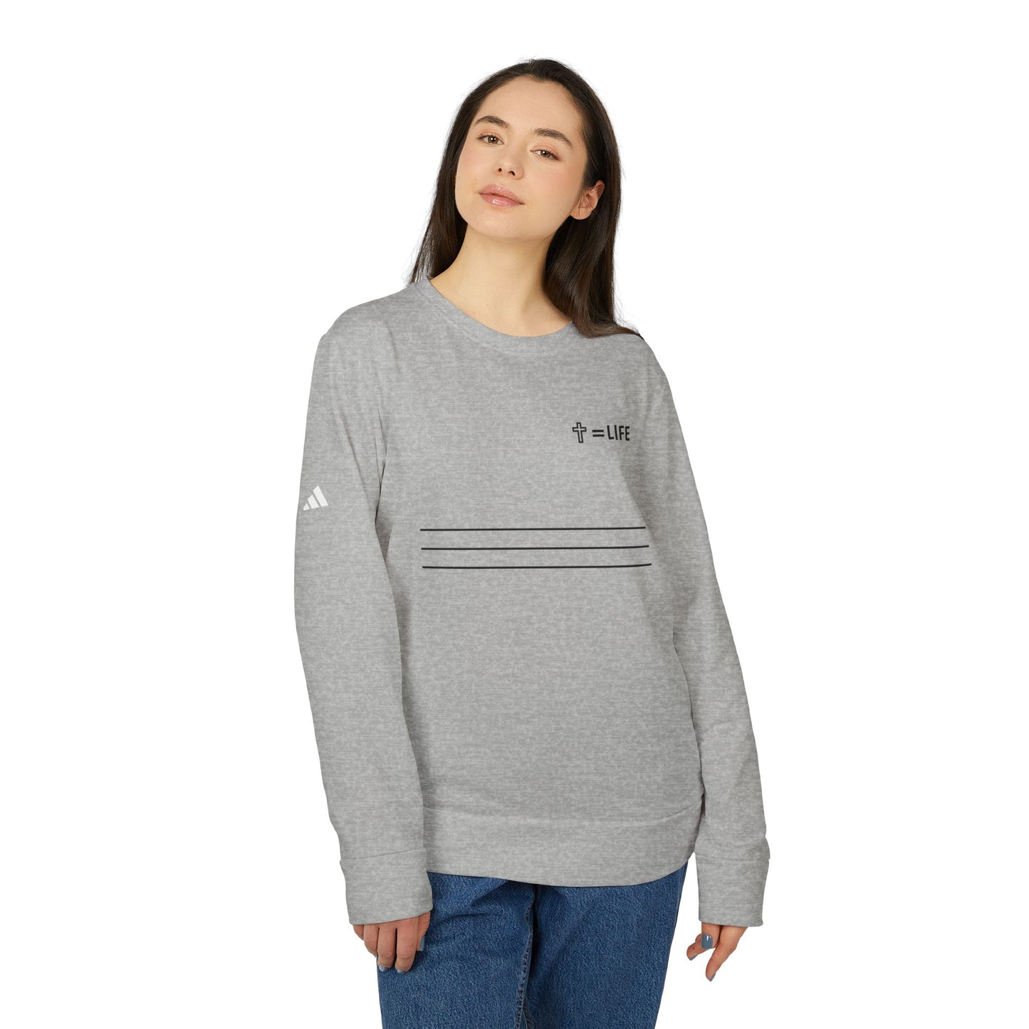 adidas® Unisex "Bread of Life" Fleece Crewneck Sweatshirt