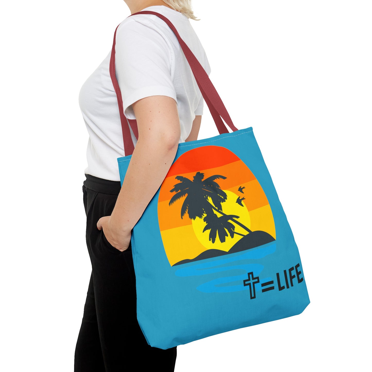Cross Sunset Tote Bag