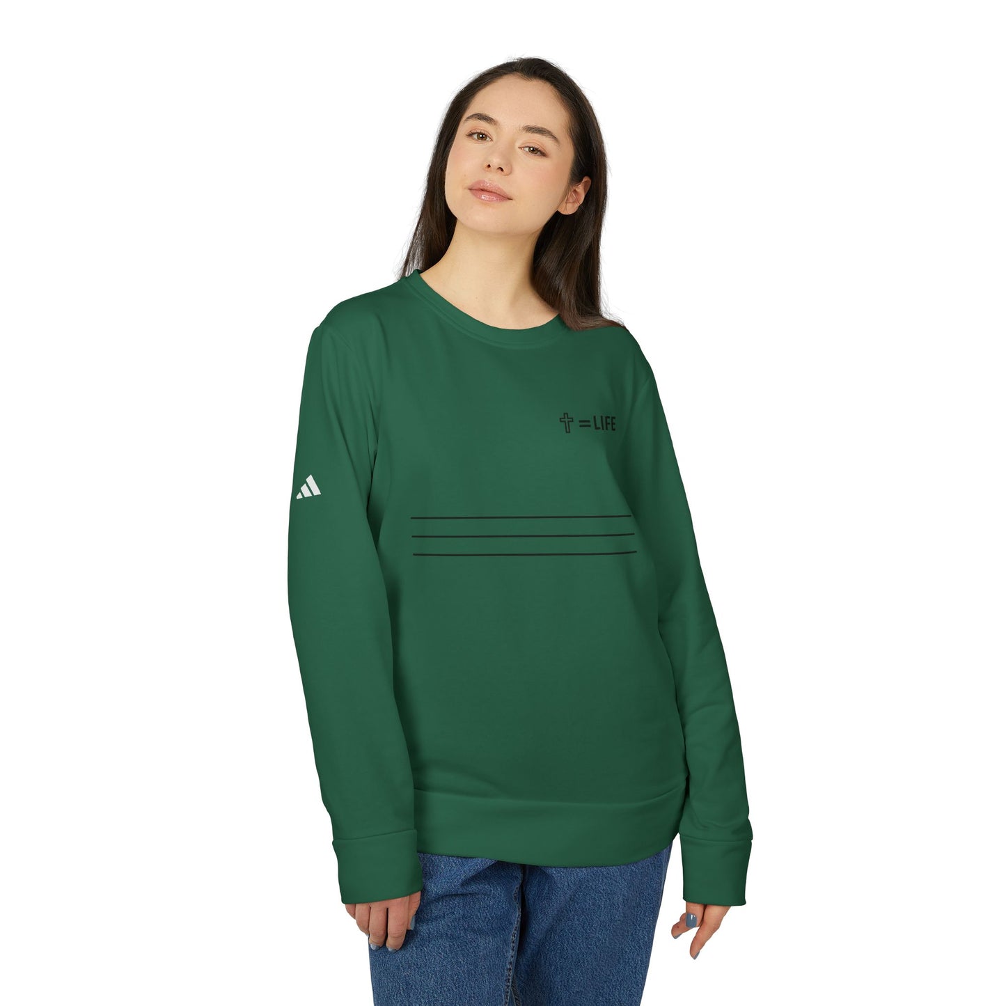 adidas® Unisex "Bread of Life" Fleece Crewneck Sweatshirt