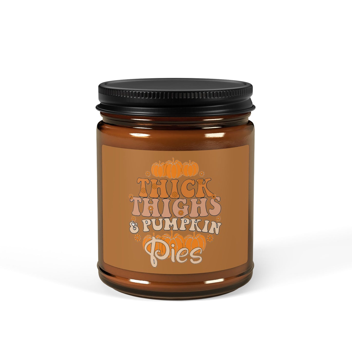 Scented Soy Candle (Multi-Size, Amber Jar)