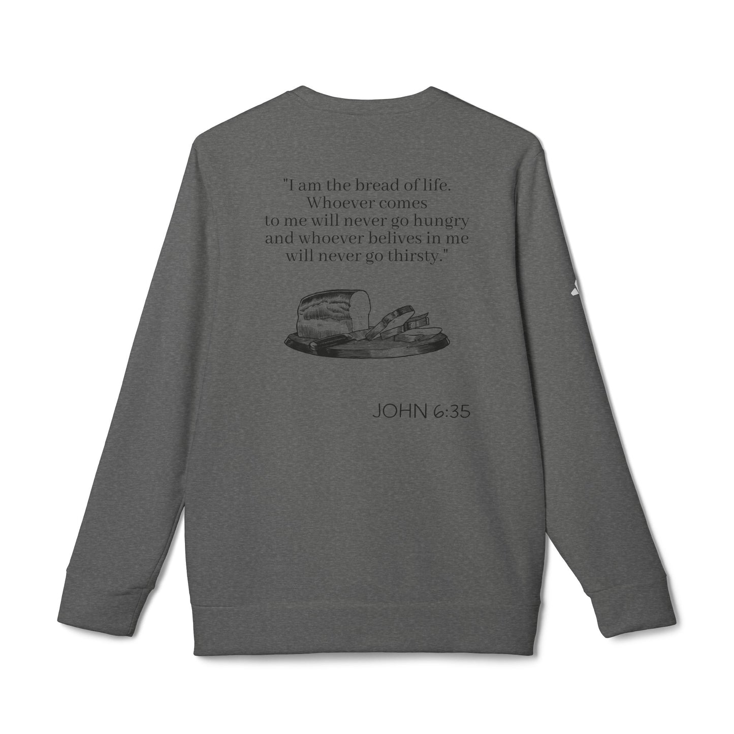 adidas® Unisex "Bread of Life" Fleece Crewneck Sweatshirt