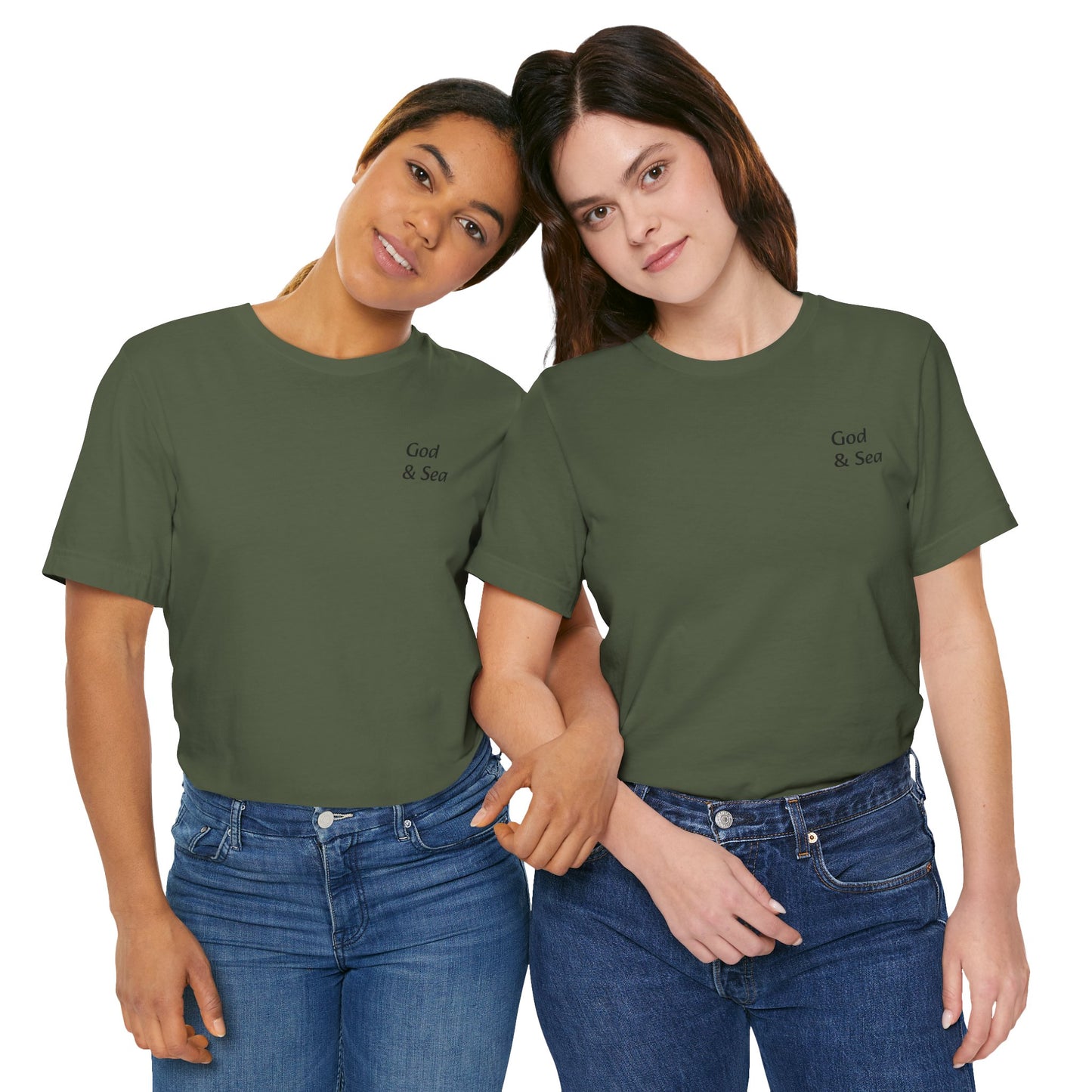 "God and Sea" Jersey Short Sleeve Tee Unisex