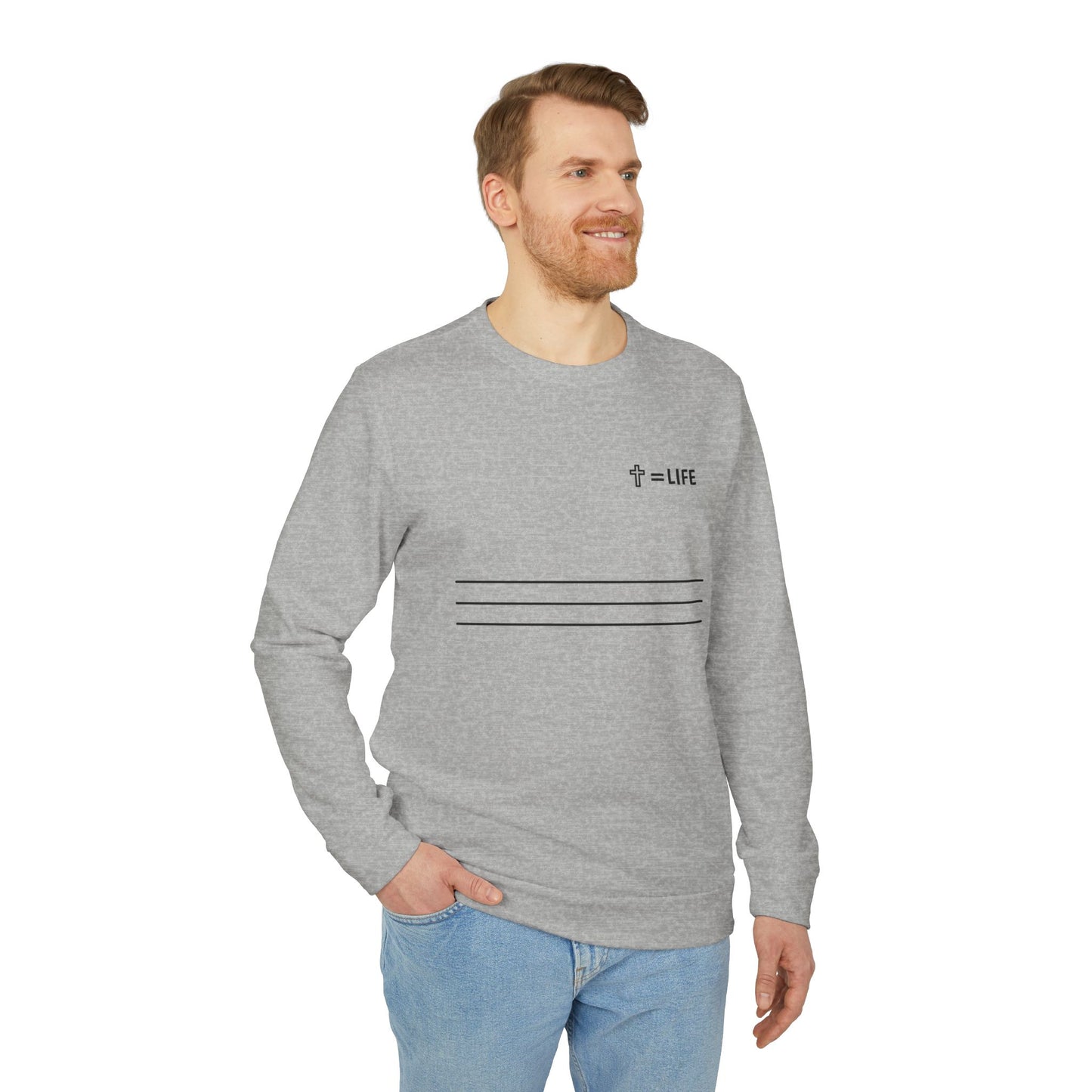 adidas® Unisex "Bread of Life" Fleece Crewneck Sweatshirt