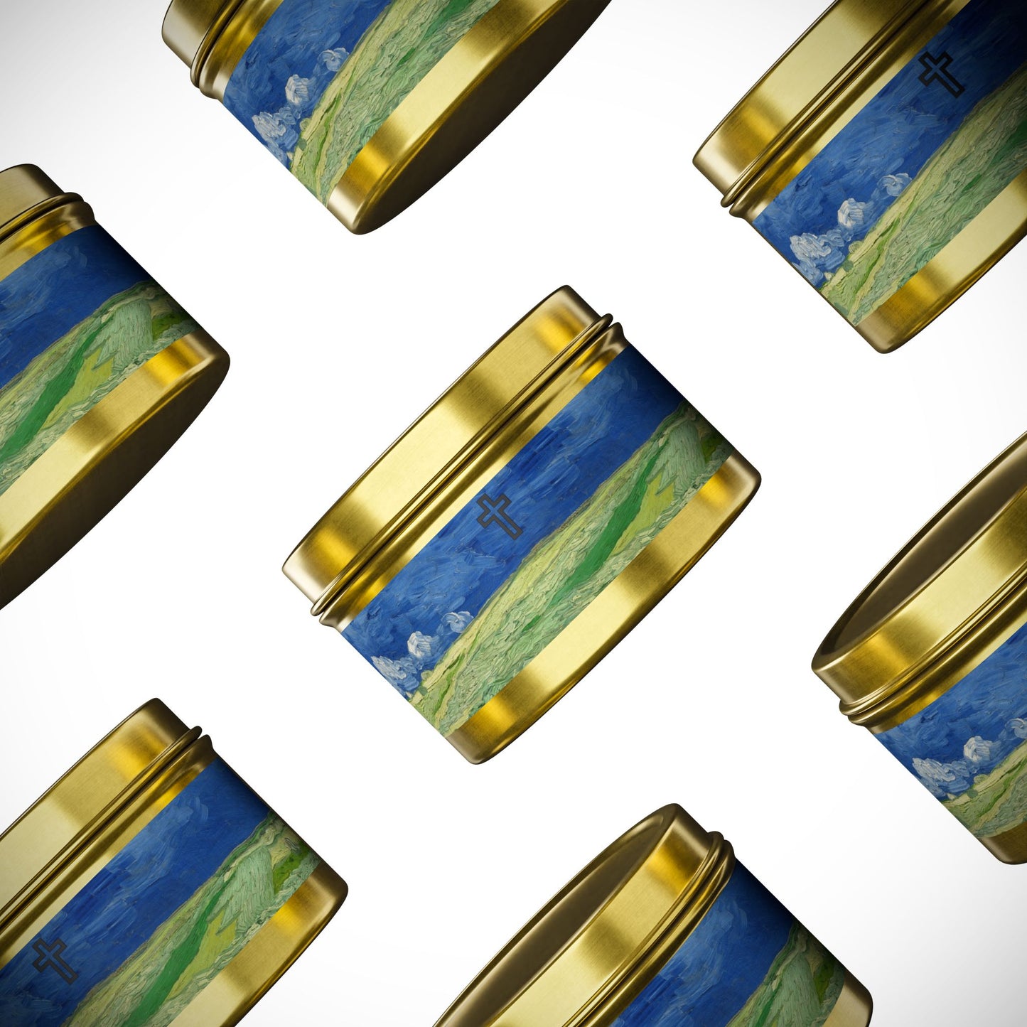 Cross Tin Candles