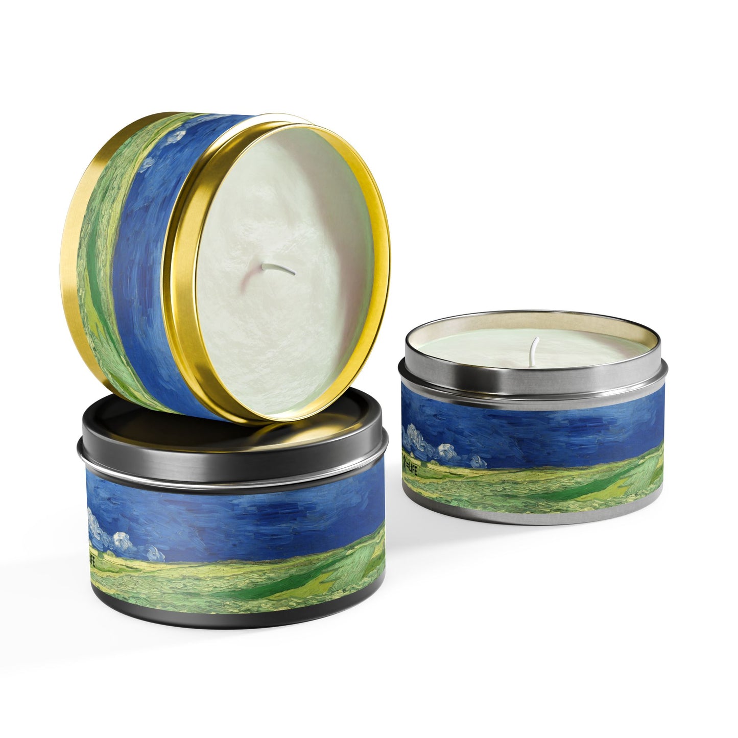 Cross Tin Candles