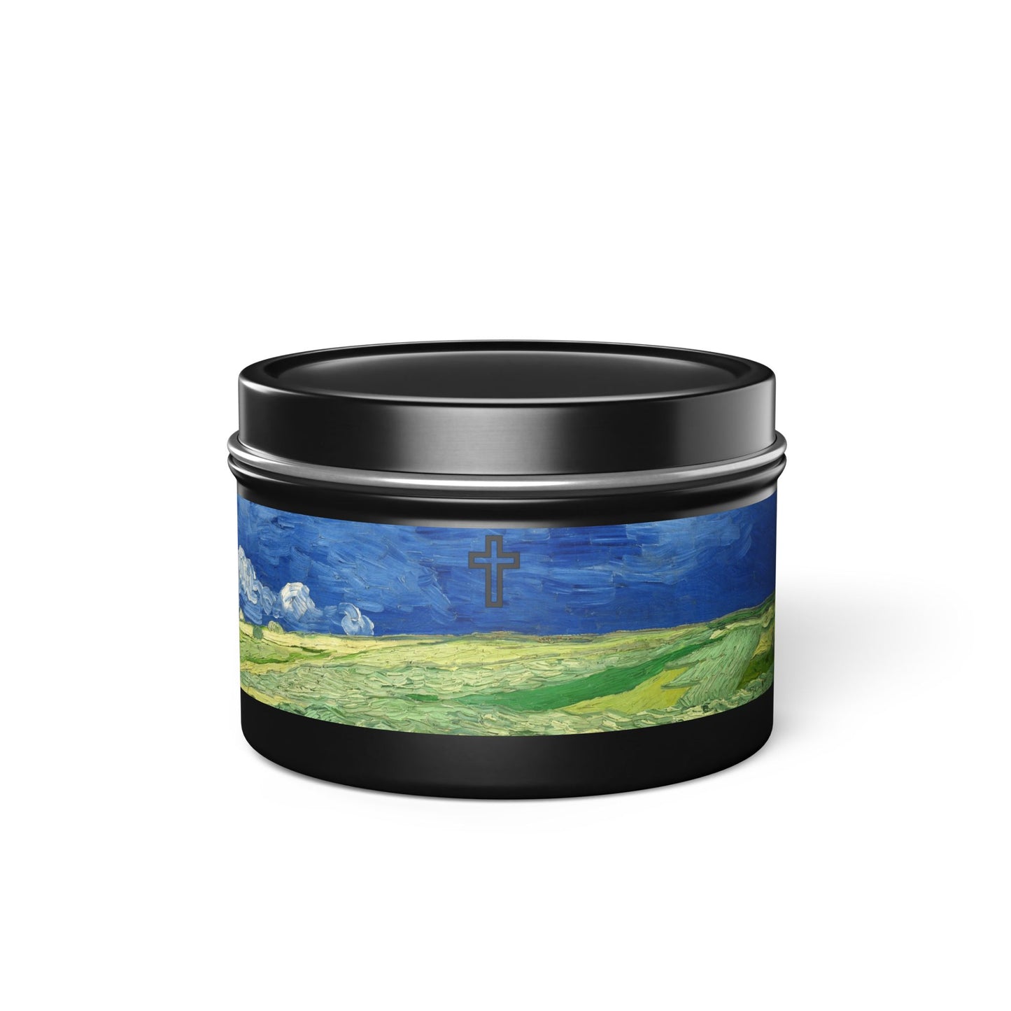 Cross Tin Candles
