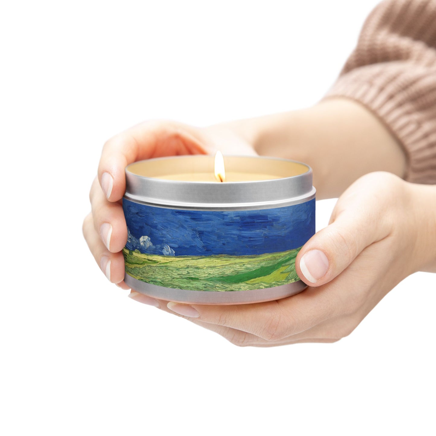 Cross Tin Candles