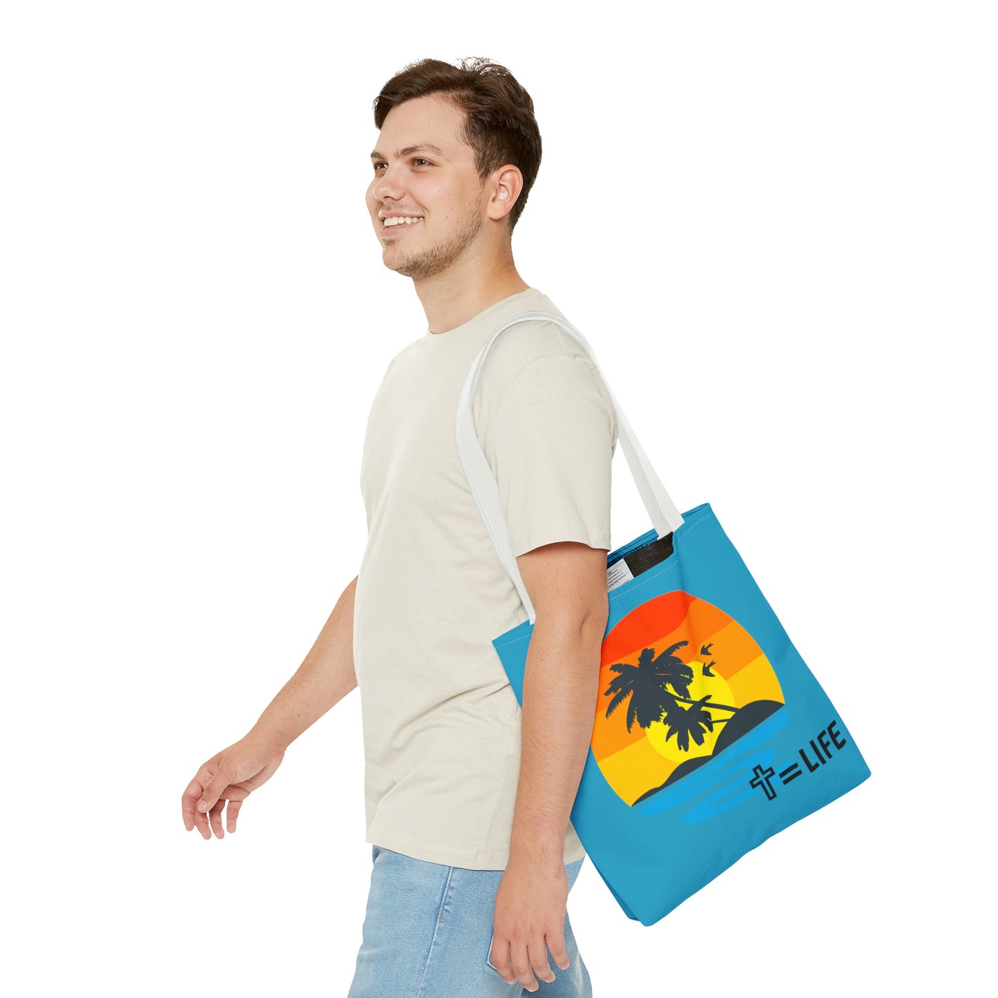 Cross Sunset Tote Bag