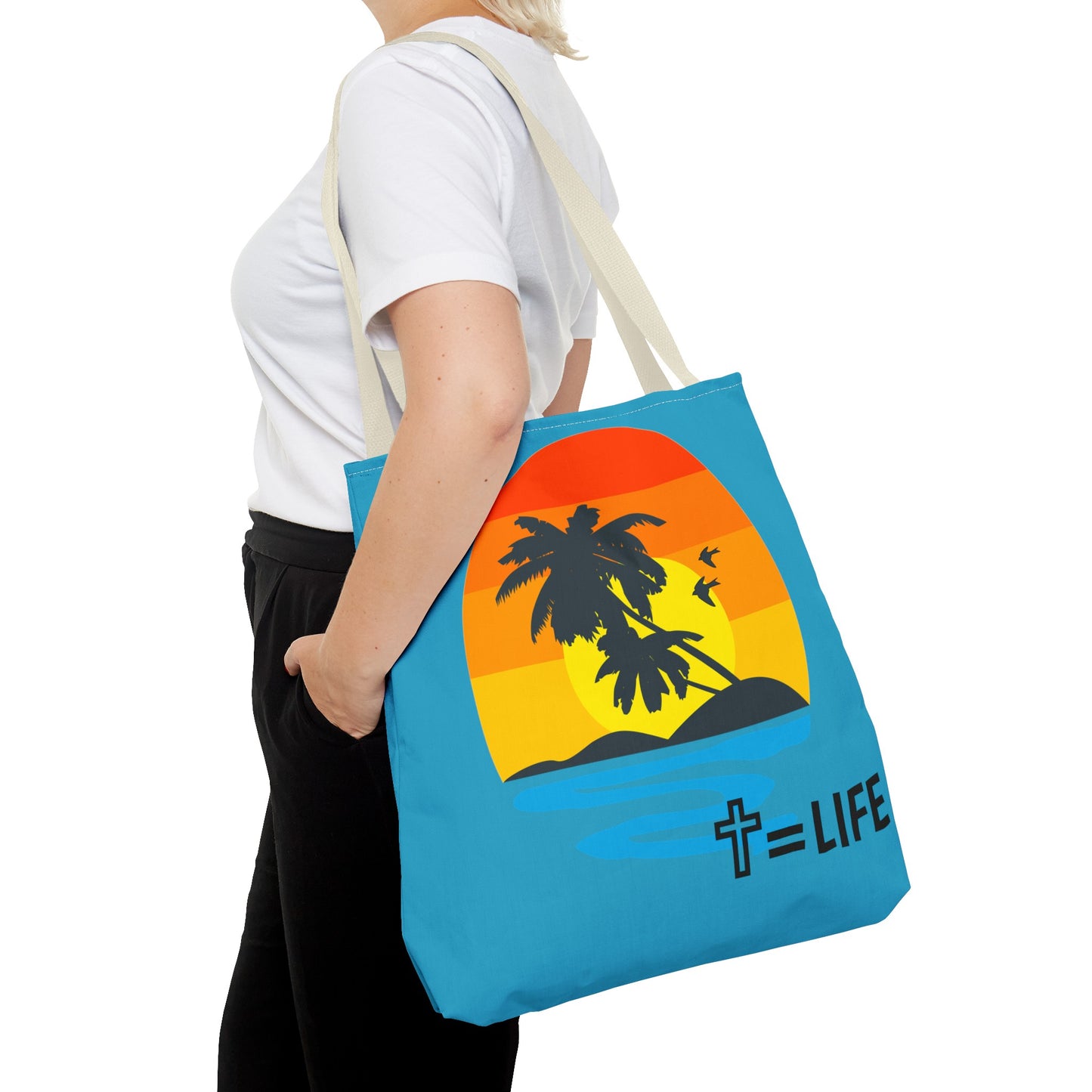 Cross Sunset Tote Bag