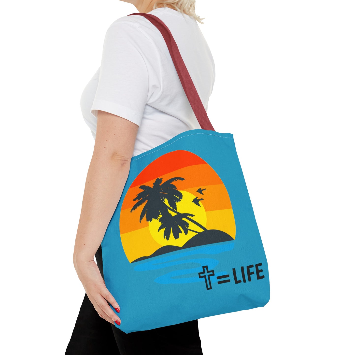 Cross Sunset Tote Bag