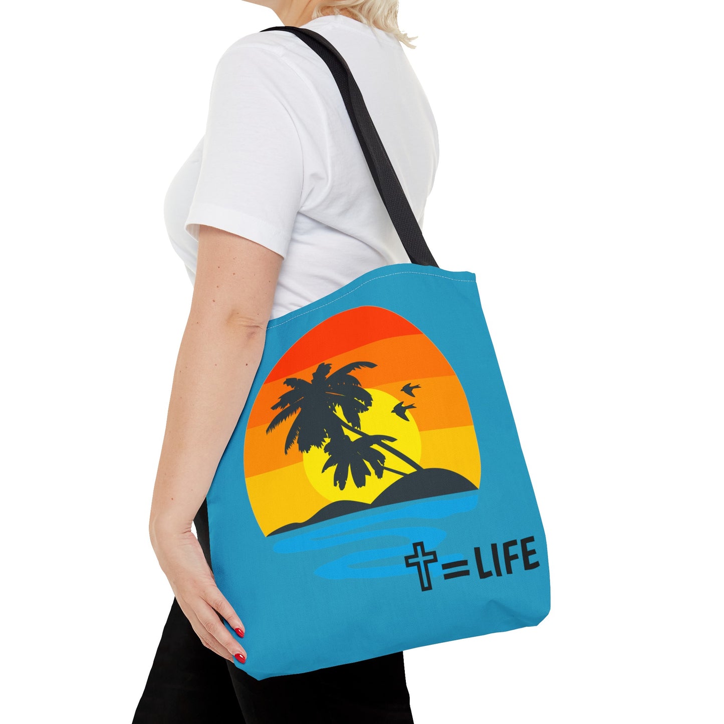 Cross Sunset Tote Bag