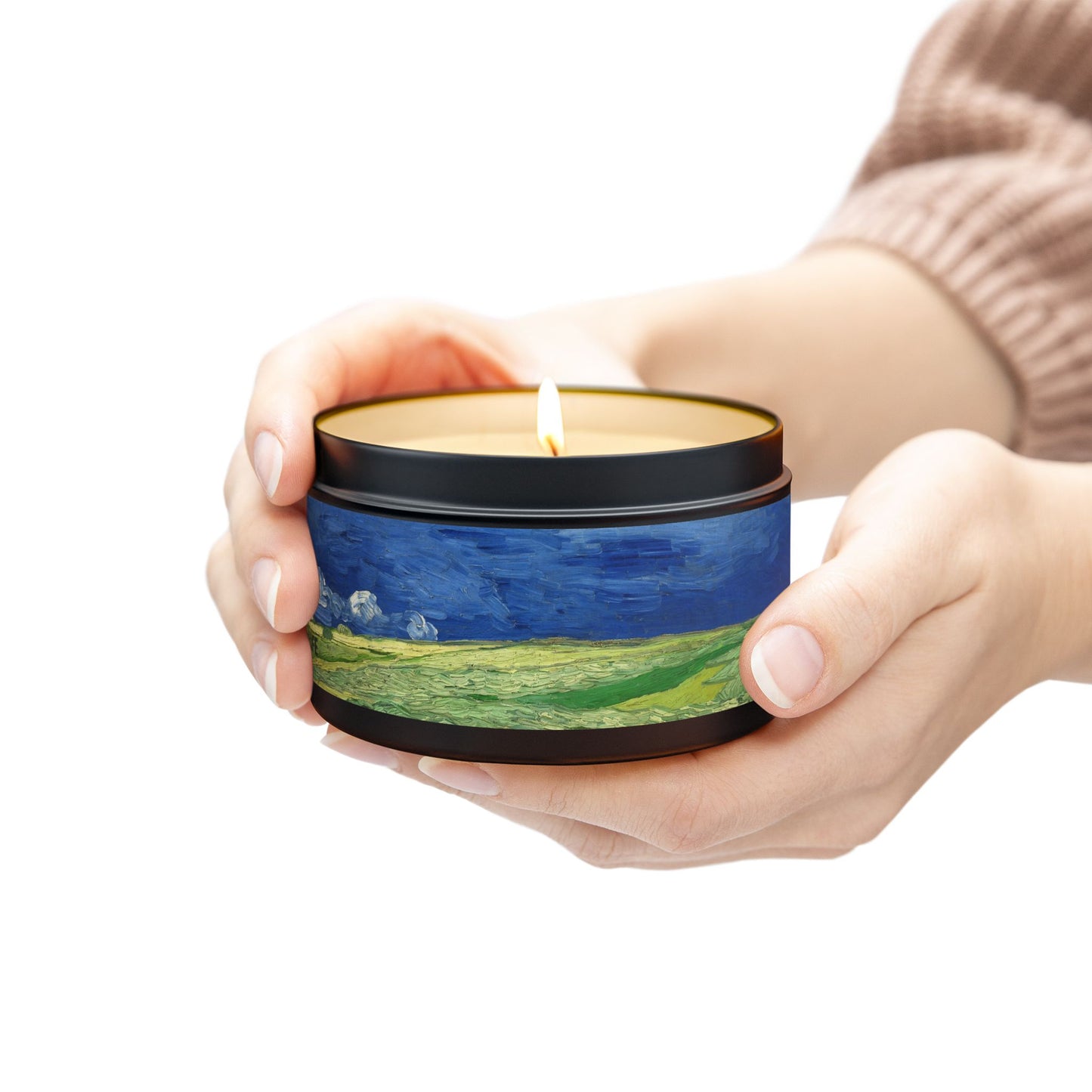 Cross Tin Candles