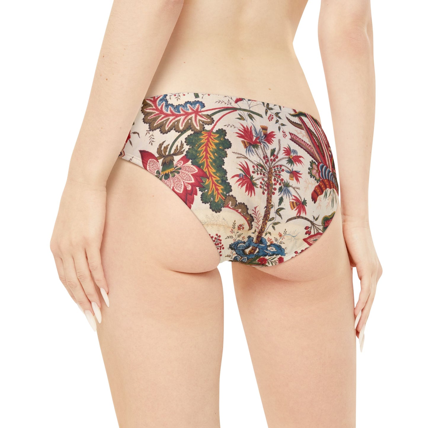 Tropical Cross Floral Strappy Bikini Set