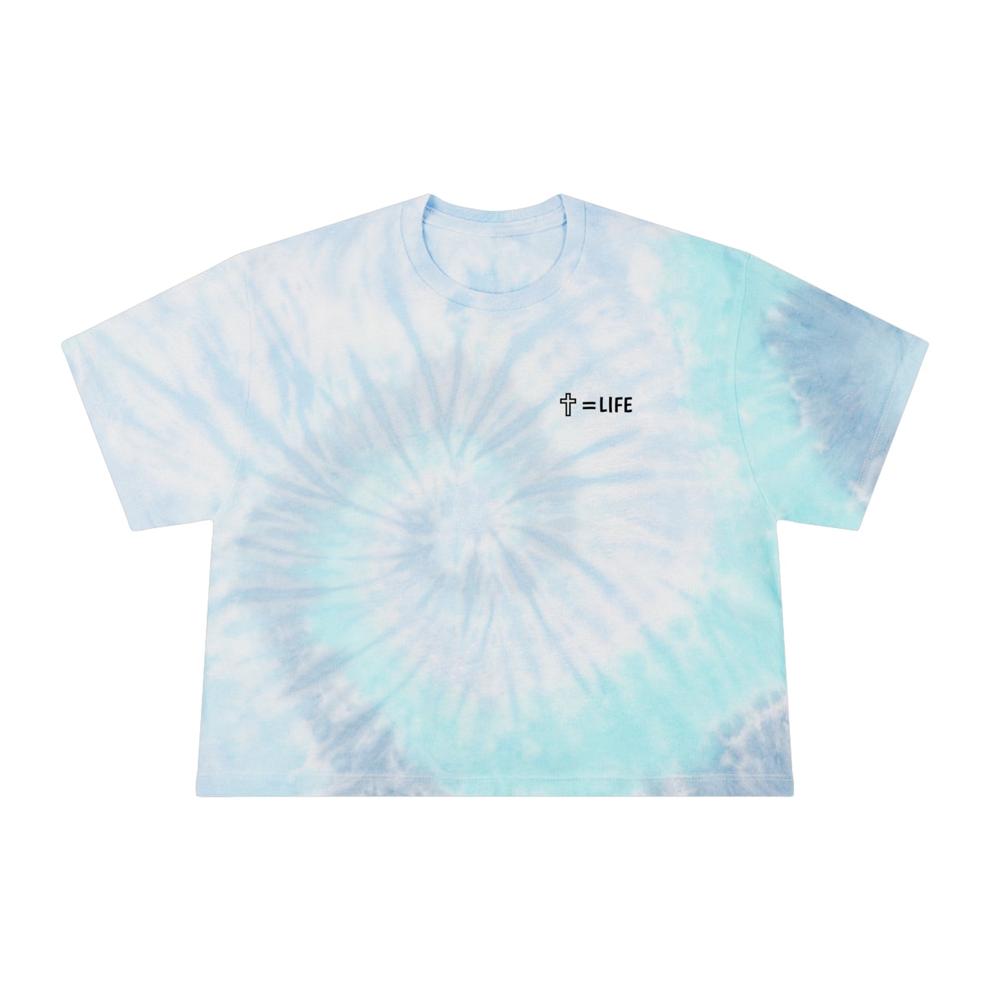 Women's Cross Tie-Dye Crop Tee