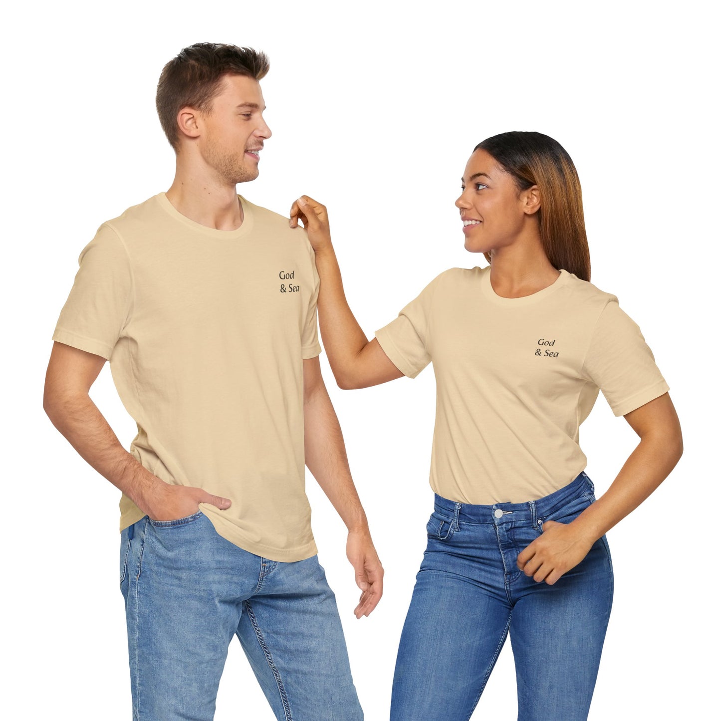 "God and Sea" Jersey Short Sleeve Tee Unisex