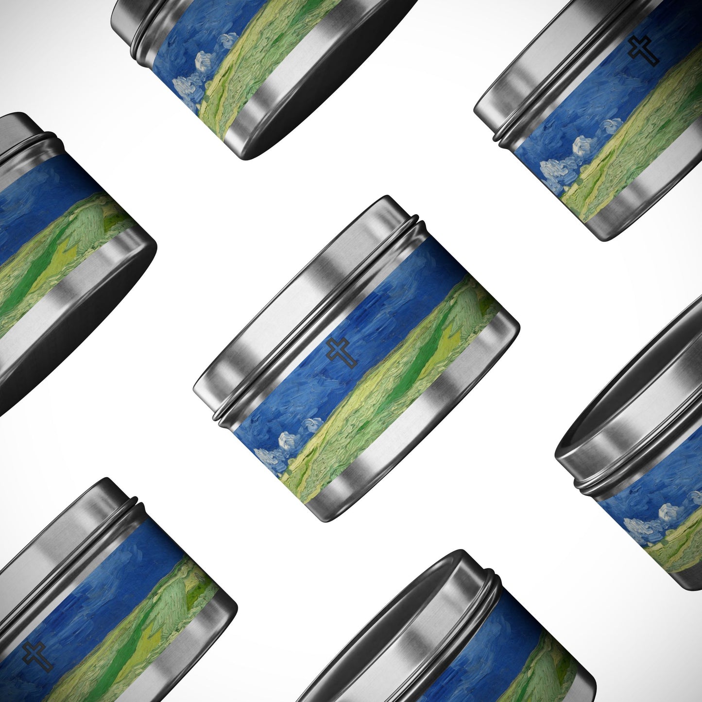 Cross Tin Candles