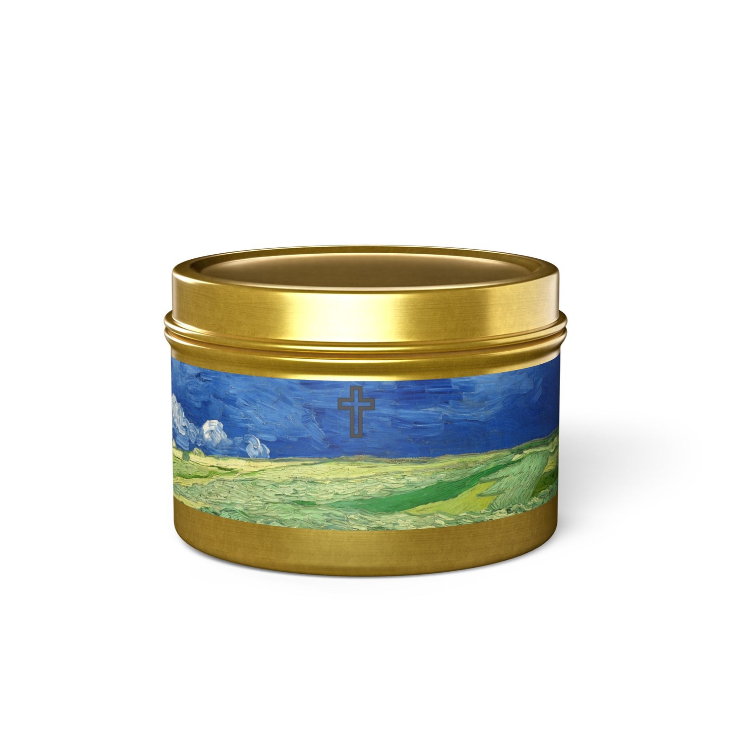 Cross Tin Candles