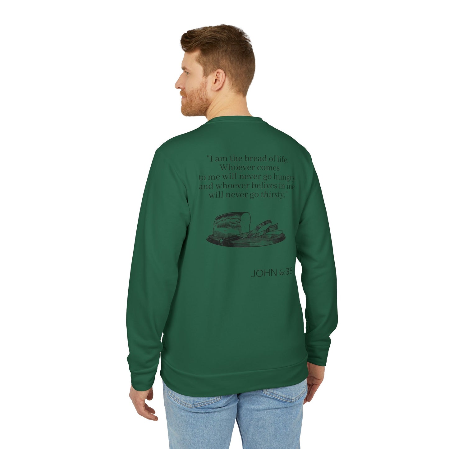 adidas® Unisex "Bread of Life" Fleece Crewneck Sweatshirt