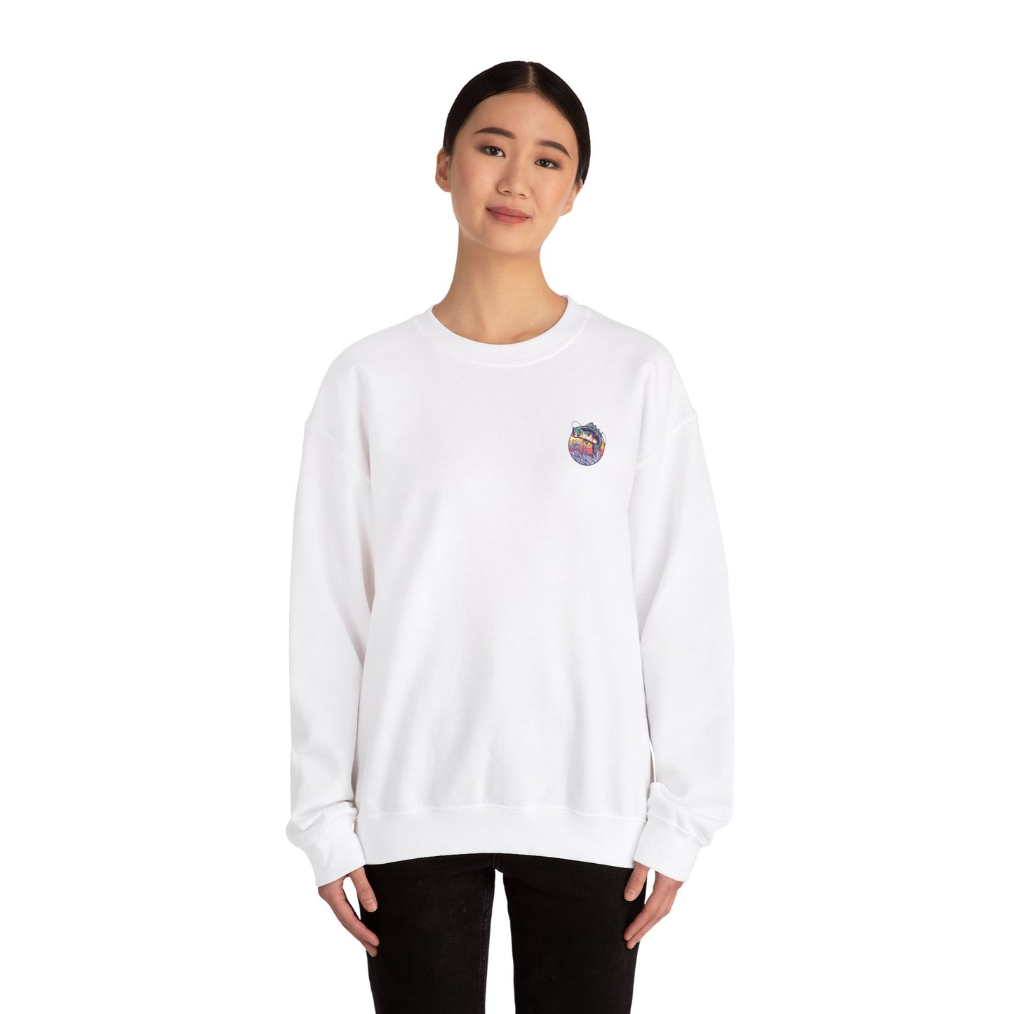 Embroidered Hooked on Jesus Crewneck Sweatshirt