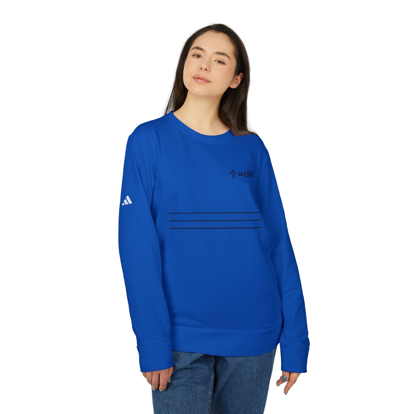adidas® Unisex "Bread of Life" Fleece Crewneck Sweatshirt