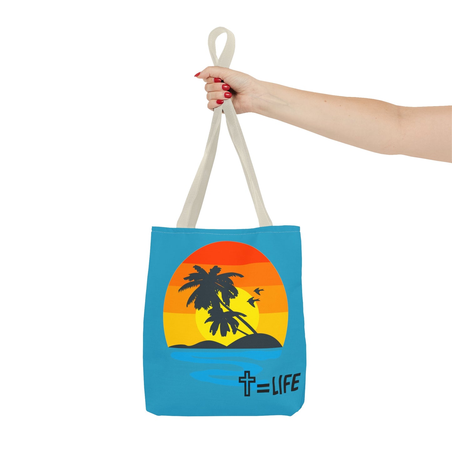 Cross Sunset Tote Bag